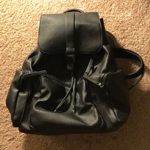topshop black backpack